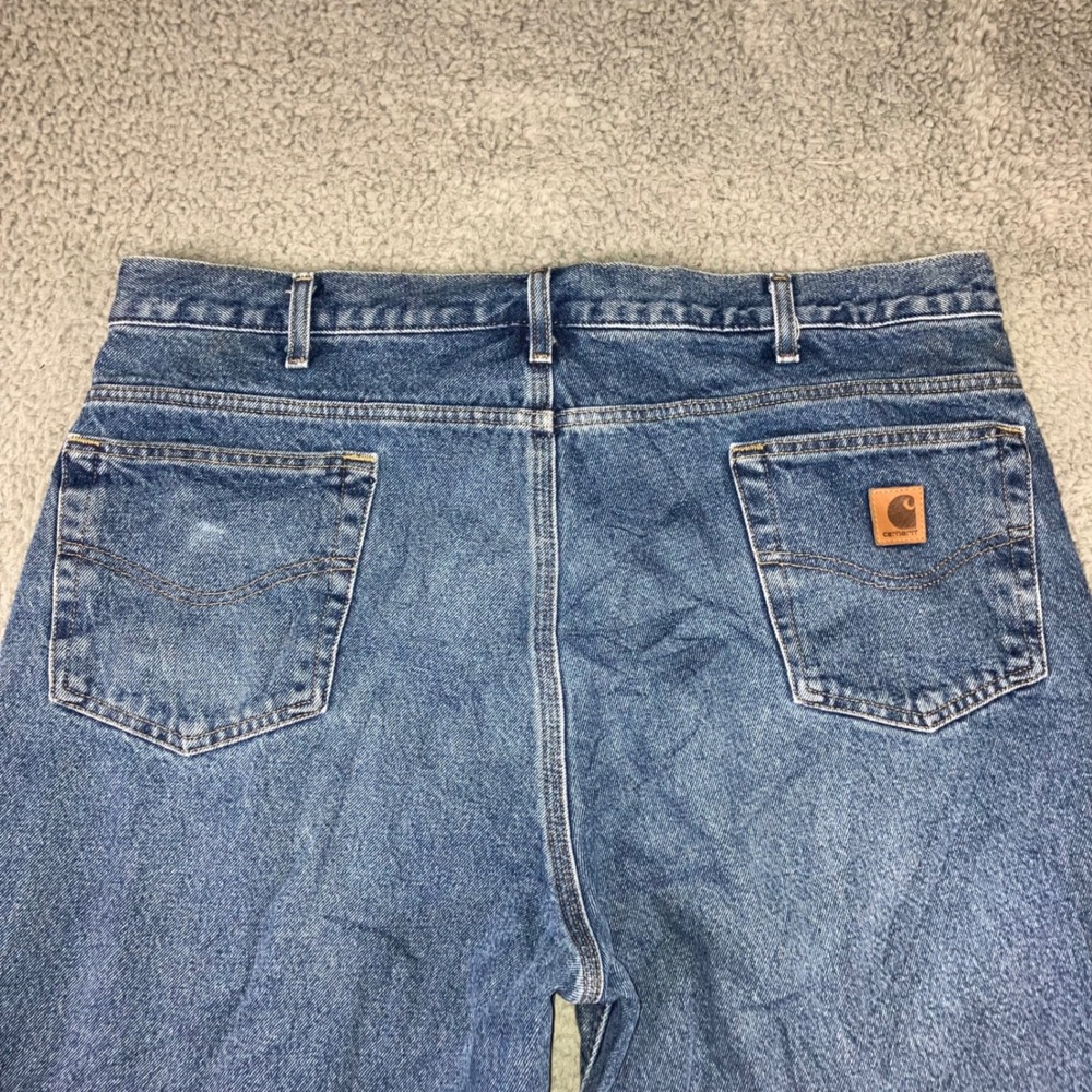 Carhartt Jeans Men 40x34 Flannel Lined Relaxed B172 DST Fit 40x30 Heavyweight‎